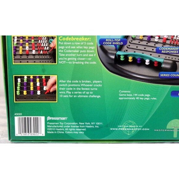 2010 Ultimate Mastermind Game Extra Challenging Edition Skill Peg Multicolor - Picture 5 of 5